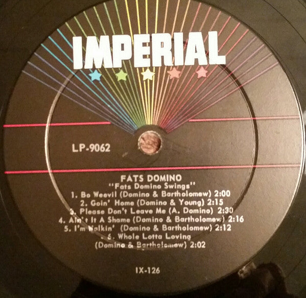 Fats Domino : Fats Domino Swings (LP, Album, Mono, Ind)