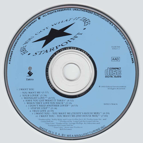 Starpoint : Have You Got What It Takes (CD, Album)