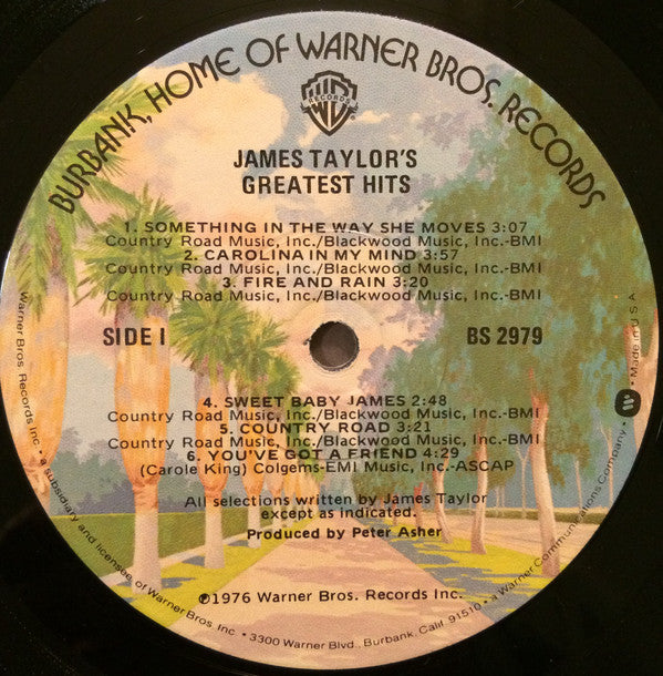 James Taylor (2) : James Taylor's Greatest Hits (LP, Comp, Win)