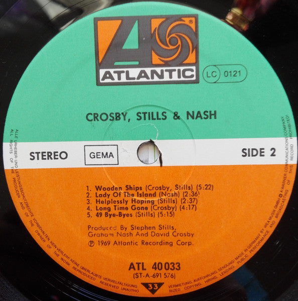 Crosby, Stills & Nash : Crosby, Stills & Nash (LP, Album, RE, Gat)