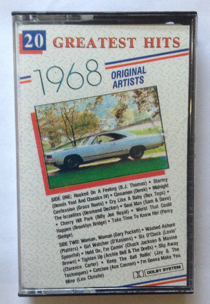 Various : 20 Greatest Hits 1968 (Cass, Comp)
