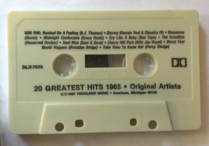 Various : 20 Greatest Hits 1968 (Cass, Comp)