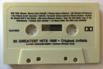 Various : 20 Greatest Hits 1968 (Cass, Comp)