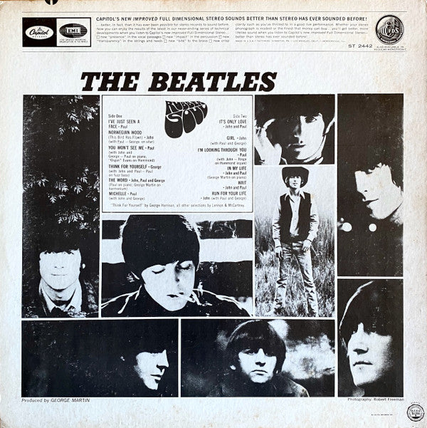 The Beatles : Rubber Soul (LP, Album, RP, Win)