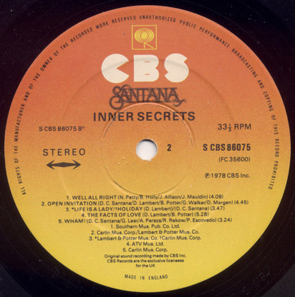 Santana : Inner Secrets (LP, Album)