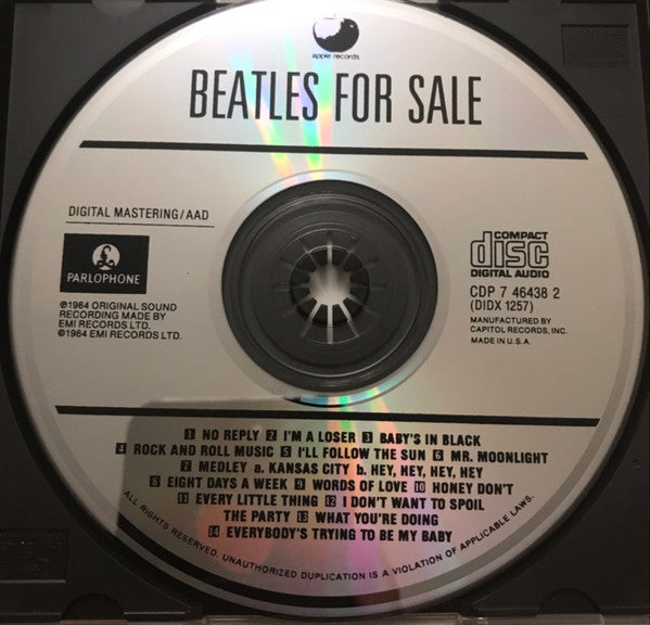The Beatles : Beatles For Sale (CD, Album, Mono, RE, Cin)