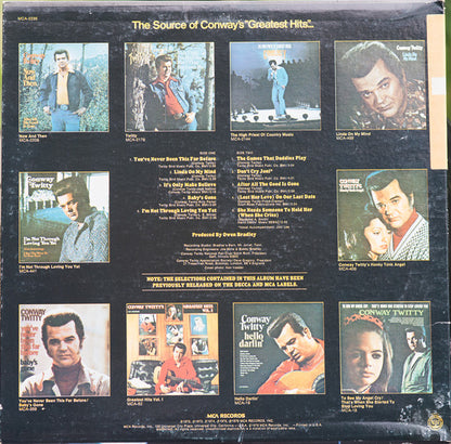 Conway Twitty : Conway Twitty's Greatest Hits Vol. II (LP, Comp, Club, CRC)