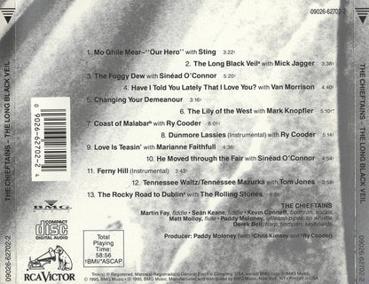 The Chieftains : The Long Black Veil (CD, Album)