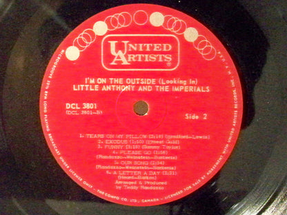 Little Anthony & The Imperials : I'm On The Outside (Looking In) (LP, Album, Mono)