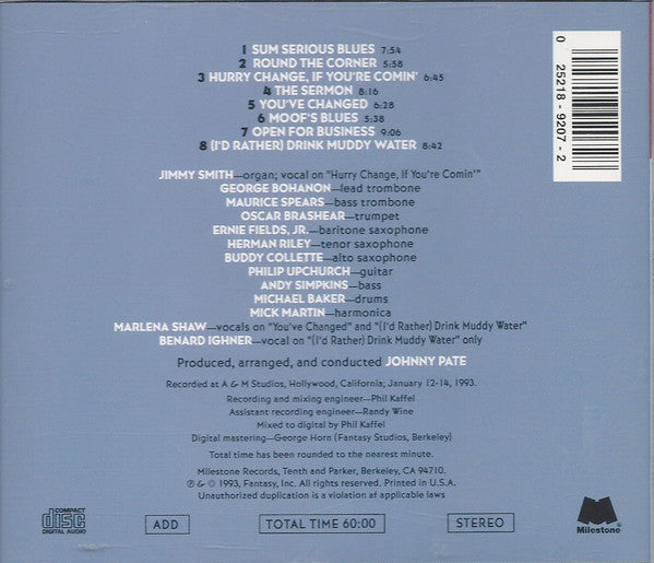 Jimmy Smith : Sum Serious Blues (CD, Album)