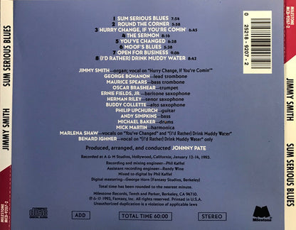 Jimmy Smith : Sum Serious Blues (CD, Album)