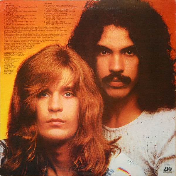 Daryl Hall & John Oates : Whole Oats (LP, Album, RP, Pre)