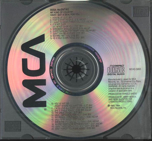 Reba McEntire : My Kind Of Country / Have I Got A Deal For You (CD, Album, Comp, RM)