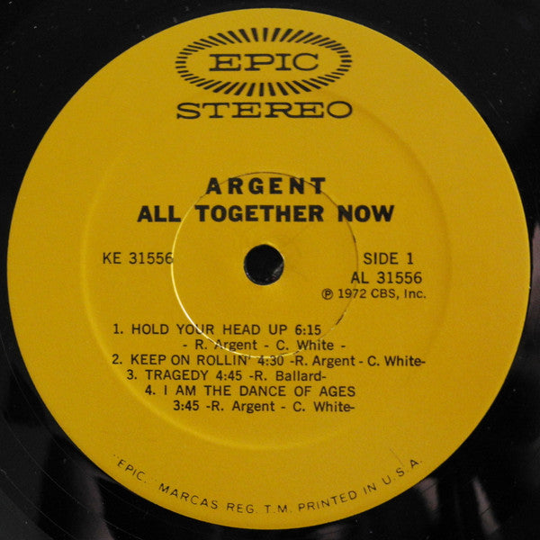 Argent : All Together Now (LP, Album, Uni)