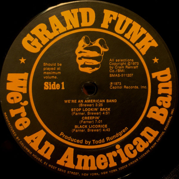 Buy Grand Funk Railroad : We're An American Band (LP, Album, Club
