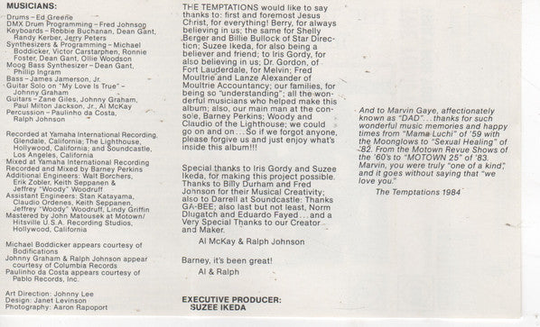 The Temptations : Truly For You (Cass, Album)