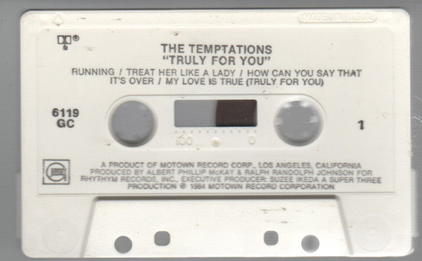 The Temptations : Truly For You (Cass, Album)