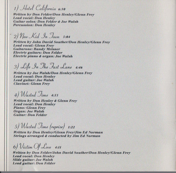 Eagles : Hotel California (CD, Album, RE, SRC)