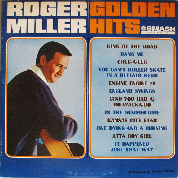 Roger Miller : Golden Hits (LP, Comp, Mono, Ric)