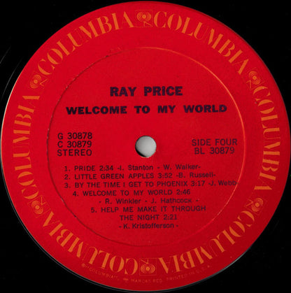 Ray Price : Welcome To My World (2xLP, Comp, Gat)