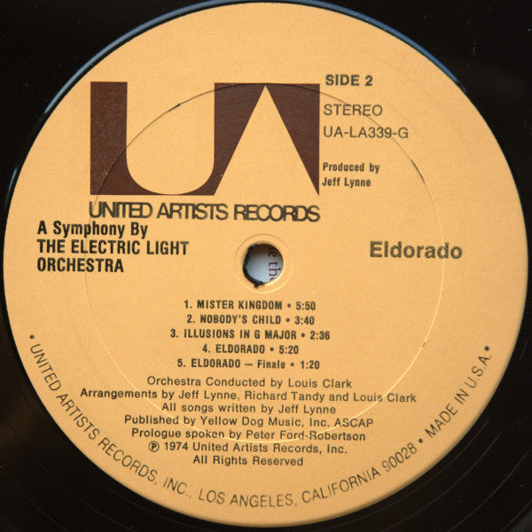 Electric Light Orchestra : Eldorado - A Symphony By The Electric Light Orchestra  (LP, Album, Pit)
