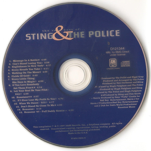 Buy Sting & The Police : The Very Best Of Sting & The Police