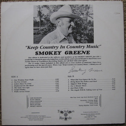 Smokey Greene : Keep Country In Country Music (LP)
