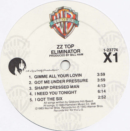 ZZ Top : Eliminator (LP, Album, Spe)