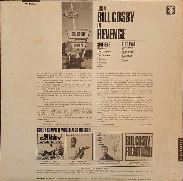 Bill Cosby : Revenge (LP, Album, Mono, Ter)
