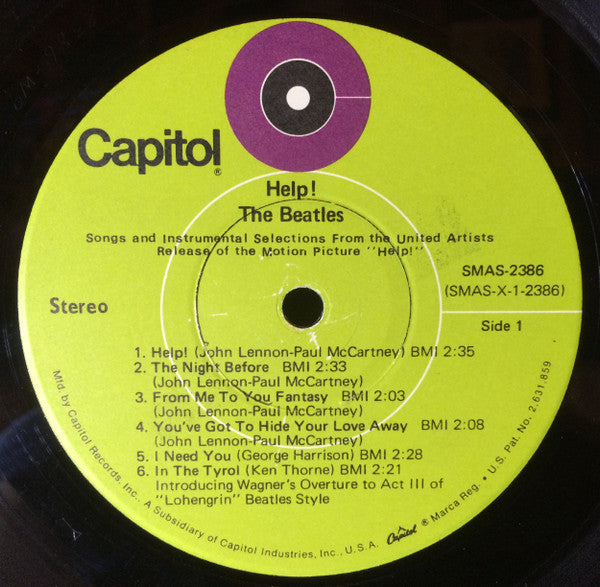 The Beatles : Help! (The Original Motion Picture Soundtrack)  (LP, Album, RE, Gre)