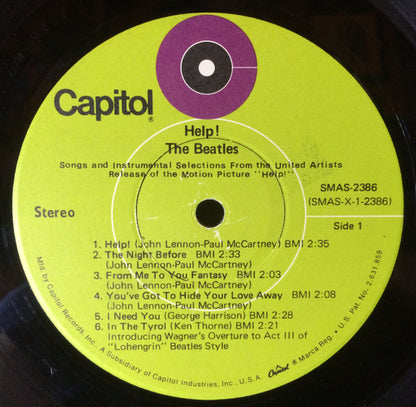 The Beatles : Help! (The Original Motion Picture Soundtrack)  (LP, Album, RE, Gre)