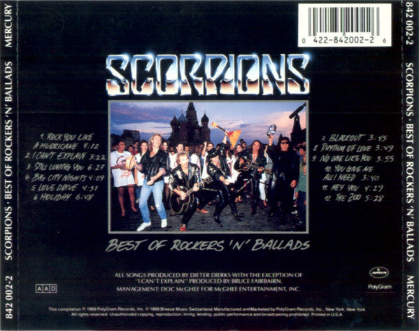 Scorpions : Best Of Rockers 'N' Ballads (CD, Comp, UML)