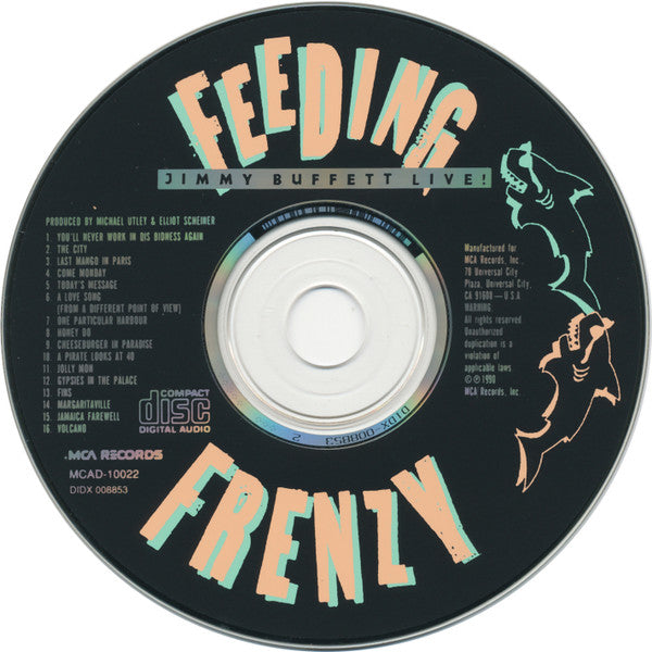 Jimmy Buffett : Live! Feeding Frenzy (CD, Album, DAD)
