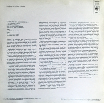 Rachmaninov*, André Watts, Seiji Ozawa, New York Philharmonic : Piano Concerto No. 3 in D minor Op.30 (LP, Album)