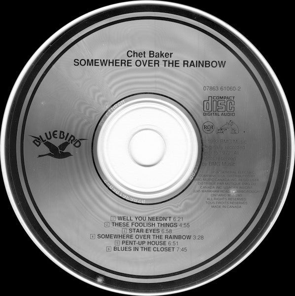 Chet Baker : Somewhere Over The Rainbow (CD, RM)