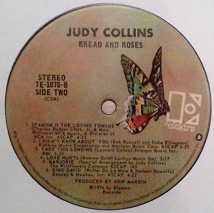 Judy Collins : Bread & Roses (LP, San)