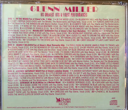 Glenn Miller : His Greatest Hits & Finest Performances (3xCD, Comp)