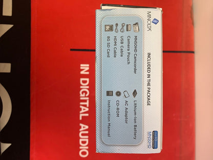 Minola MN50HD 20.0 MegaPixel Camera Recorder Camcorder /w Box and Instructions