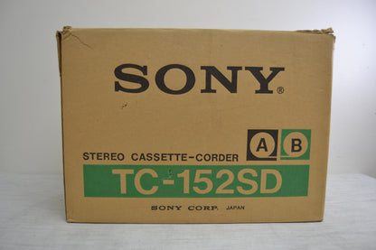 SONY TC- 152SD (TC-2850SD) Cassette Deck - RARE * Box * Leather Case * Manual * Fully Serviced