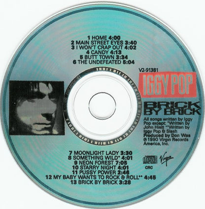 Iggy Pop : Brick By Brick (CD, Album, Club)