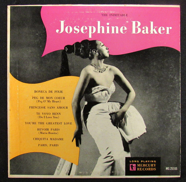Josephine Baker : The Inimitable Josephine Baker (10", Mono)