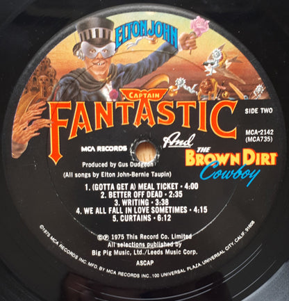 Elton John : Captain Fantastic And The Brown Dirt Cowboy (LP, Album, Gat)