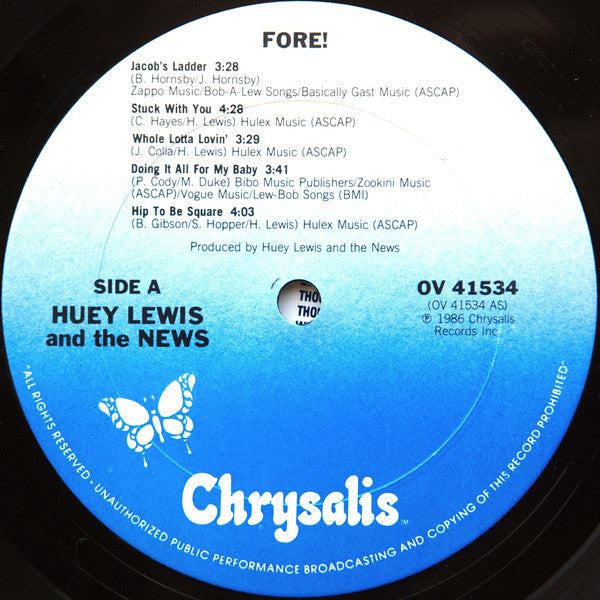 Buy Huey Lewis & The News : Fore! (LP, Album, Pit) Online for a