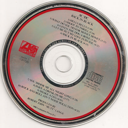 AC/DC : Back In Black (CD, Album, Club, RE, SRC)