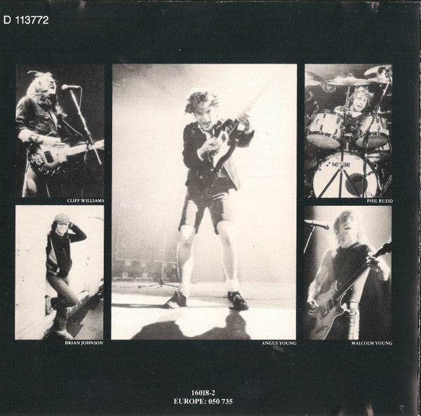 AC/DC : Back In Black (CD, Album, Club, RE, SRC)
