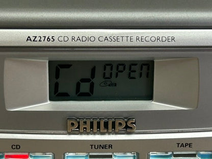 Philips AZ2765 Portable Boombox * CD-Radio-Double Cassette * Fully Serviced * New Belts