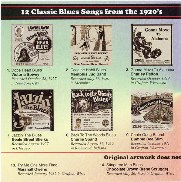 Various : 16 Classic Blues Songs From The 1920's: Vol. 4 (CD, Comp, RM)