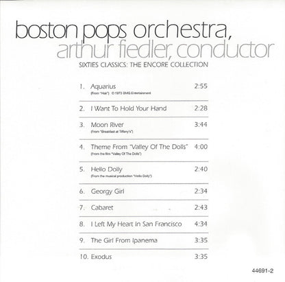 Boston Pops Orchestra, Arthur Fiedler : Sixties Classics: The Encore Collection  (CD, Comp)