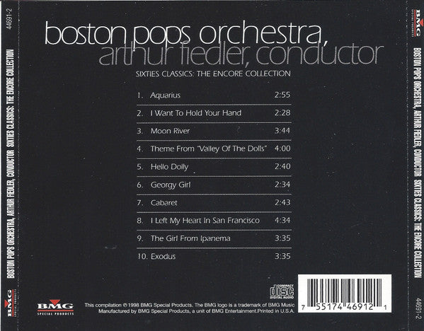 Boston Pops Orchestra, Arthur Fiedler : Sixties Classics: The Encore Collection  (CD, Comp)