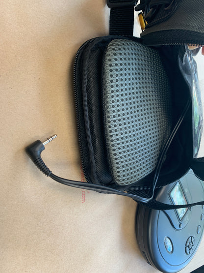 GPX PC332B Portable CD Player w/ Protective Case Logic Carrier with 3.5mm Audio Jack